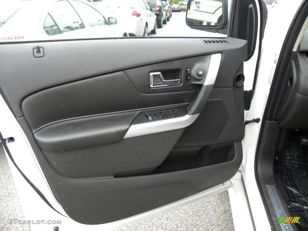 2011 Ford Edge Sport Charcoal Black/Silver Smoke Metallic Door Panel Photo #47439513