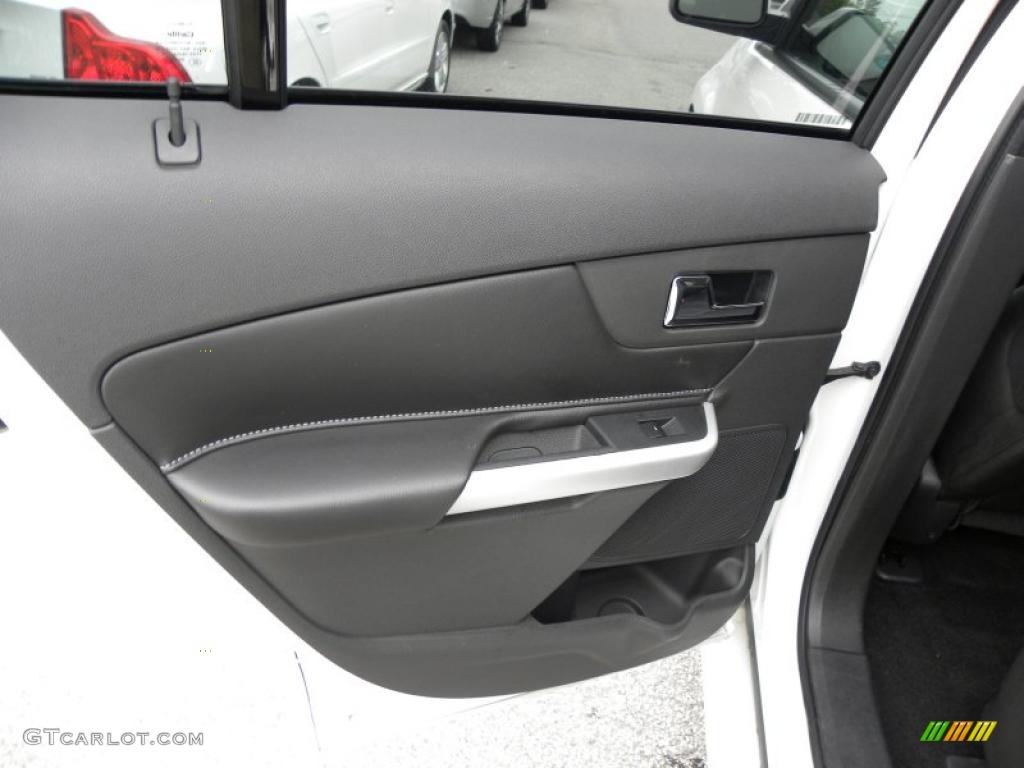 2011 Ford Edge Sport Charcoal Black/Silver Smoke Metallic Door Panel Photo #47439534