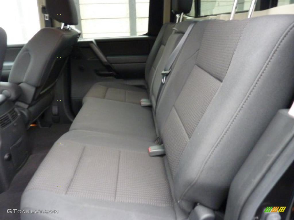 Charcoal Interior 2008 Nissan Titan SE Crew Cab 4x4 Photo #47440329