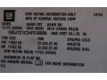 Info Tag of 2004 C Series TopKick C7500 Regular Cab Commerical Moving Truck
