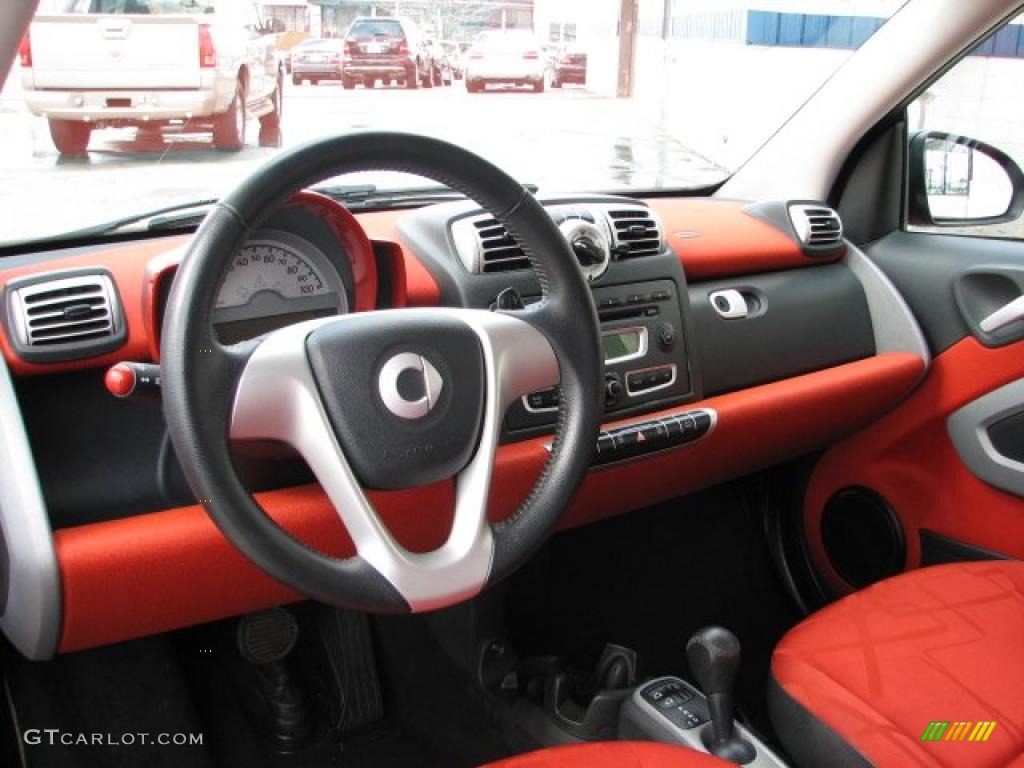 2008 Smart fortwo passion cabriolet Design Red Dashboard Photo #47441322