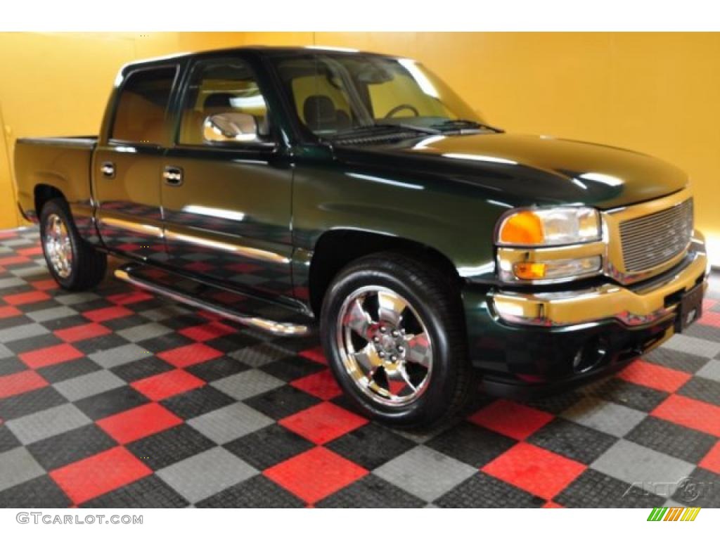 2006 Sierra 1500 SLE Crew Cab 4x4 - Polo Green Metallic / Dark Pewter photo #1