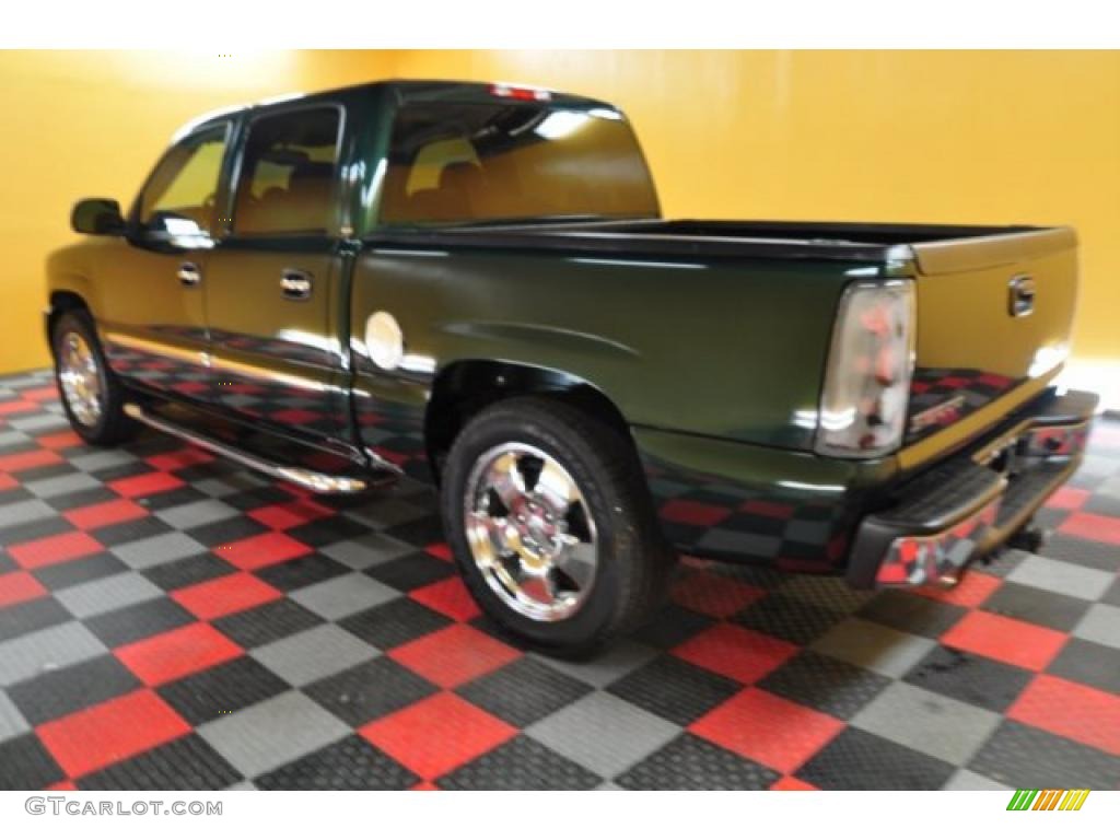 2006 Sierra 1500 SLE Crew Cab 4x4 - Polo Green Metallic / Dark Pewter photo #3