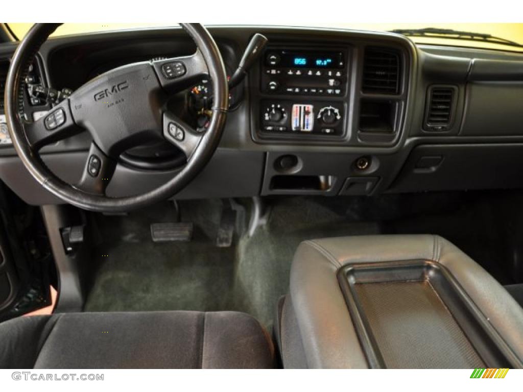2006 Sierra 1500 SLE Crew Cab 4x4 - Polo Green Metallic / Dark Pewter photo #5