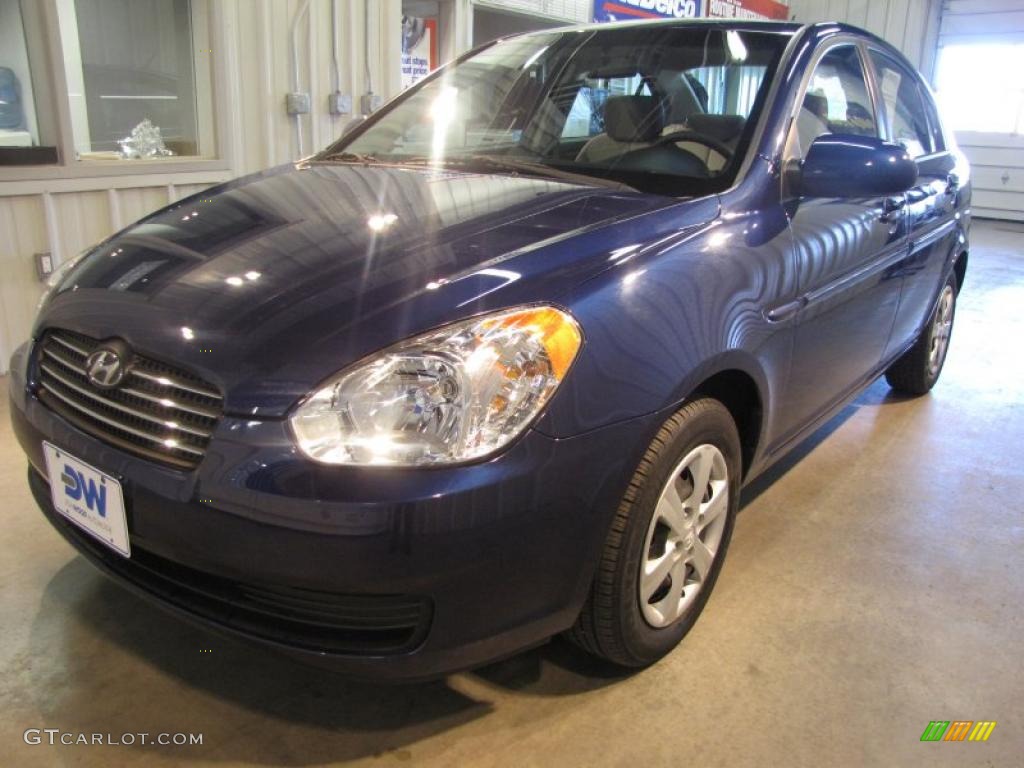 Dark Sapphire Blue Hyundai Accent