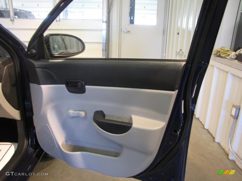 2008 Accent GLS Sedan - Dark Sapphire Blue / Beige photo #5