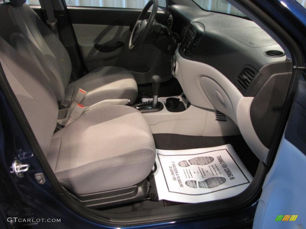 2008 Accent GLS Sedan - Dark Sapphire Blue / Beige photo #6