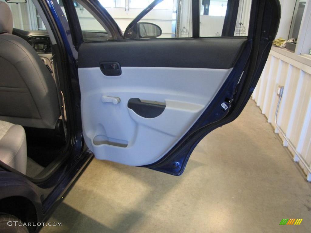 2008 Accent GLS Sedan - Dark Sapphire Blue / Beige photo #7