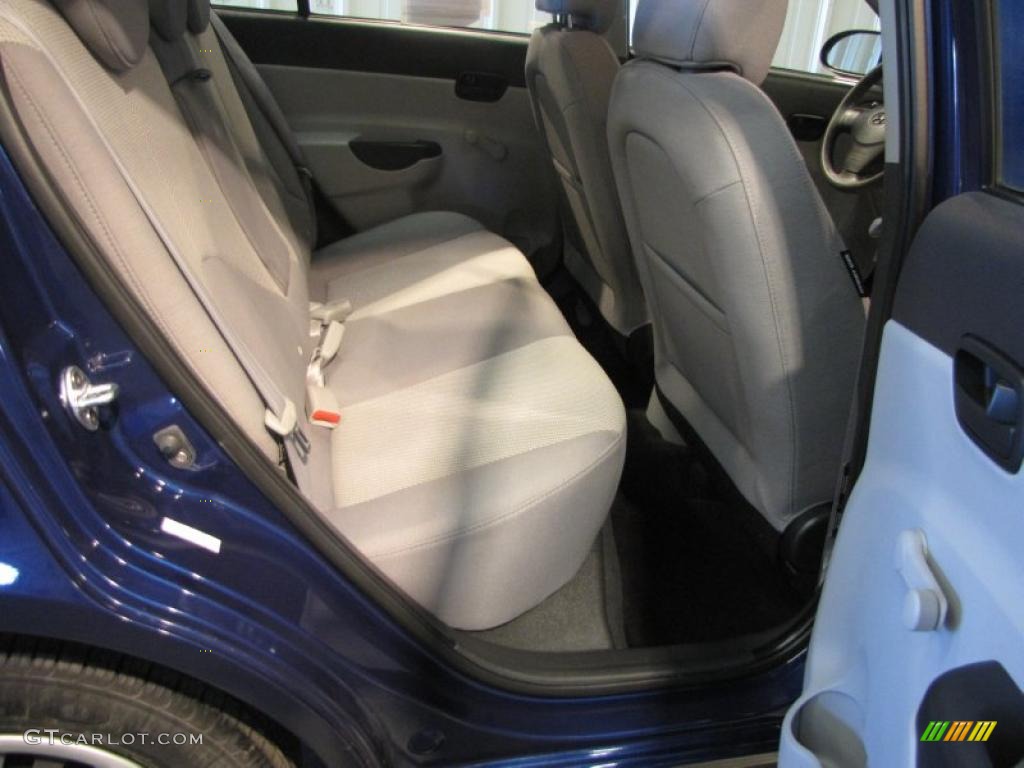 2008 Accent GLS Sedan - Dark Sapphire Blue / Beige photo #8