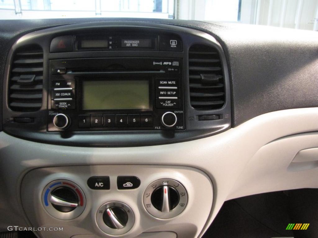 2008 Accent GLS Sedan - Dark Sapphire Blue / Beige photo #13