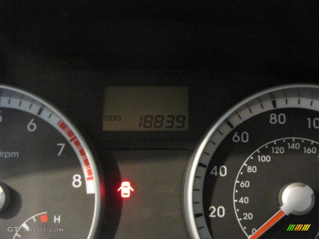 2008 Accent GLS Sedan - Dark Sapphire Blue / Beige photo #14