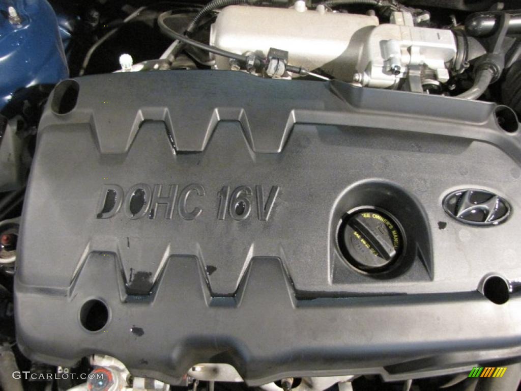 2008 Accent GLS Sedan - Dark Sapphire Blue / Beige photo #16