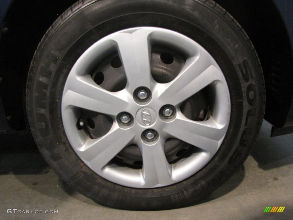 2008 Accent GLS Sedan - Dark Sapphire Blue / Beige photo #18