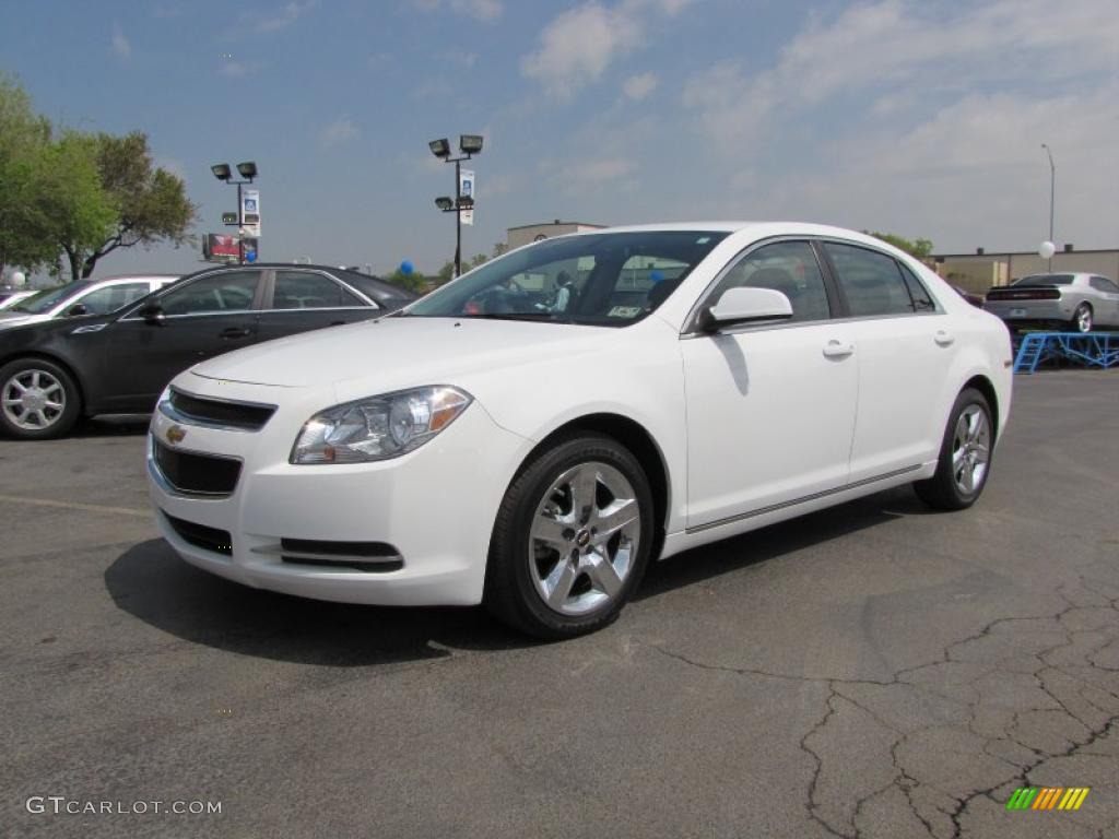 2010 Malibu LT Sedan - Summit White / Ebony photo #3