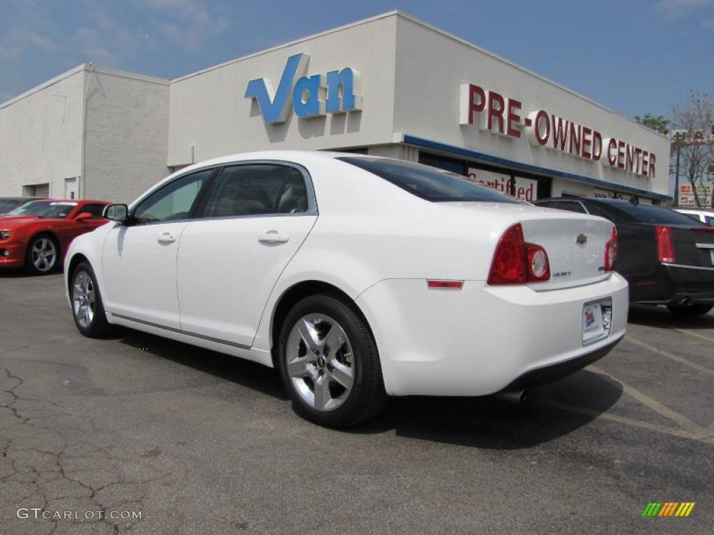 2010 Malibu LT Sedan - Summit White / Ebony photo #5