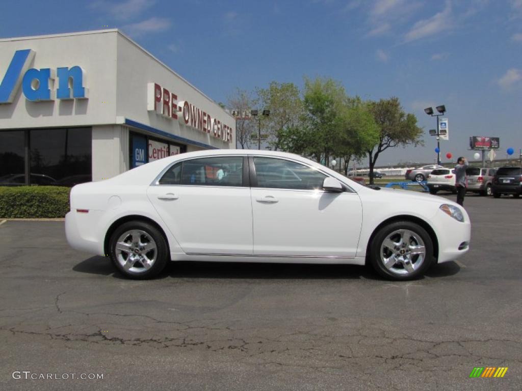 2010 Malibu LT Sedan - Summit White / Ebony photo #7