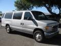 Silver Metallic 1998 Ford E Series Van E350 XLT Club Wagon Exterior