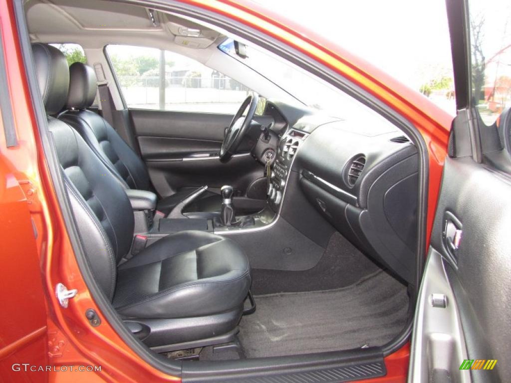 2004 MAZDA6 s Sedan - Blazing Copper Metallic / Black photo #10