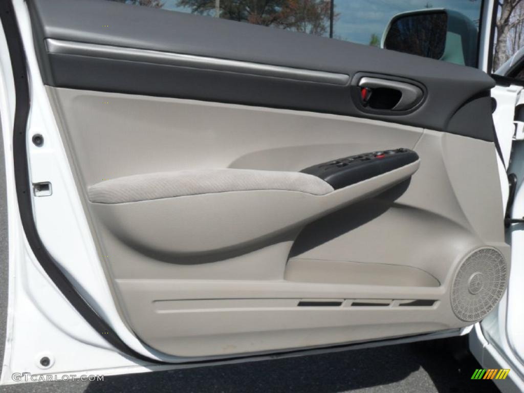 2010 Honda Civic EX Sedan Gray Door Panel Photo #47446732