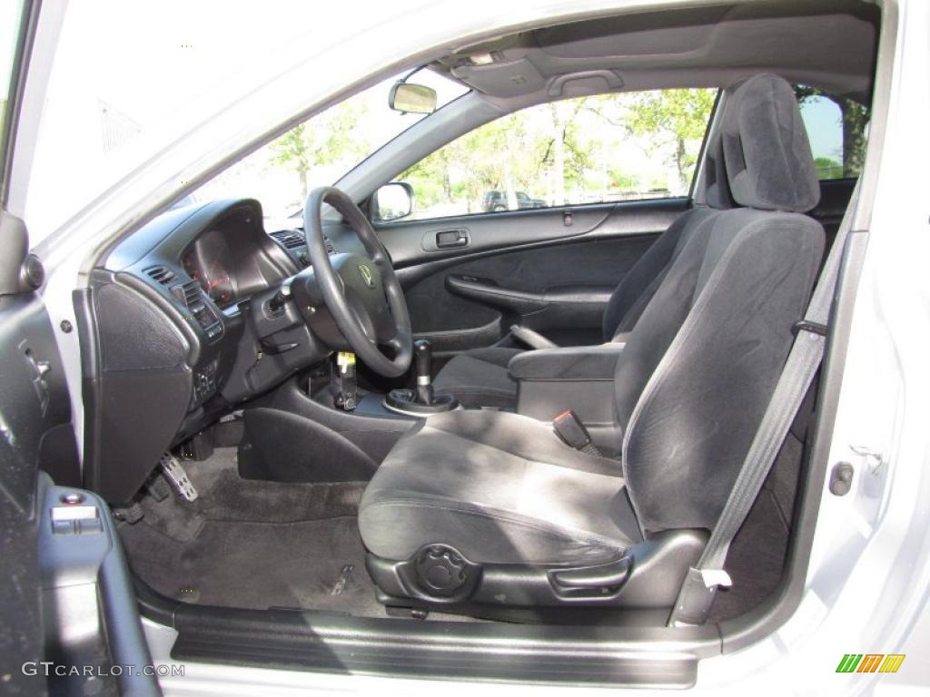 Black Interior 2003 Honda Civic EX Coupe Photo #47446993