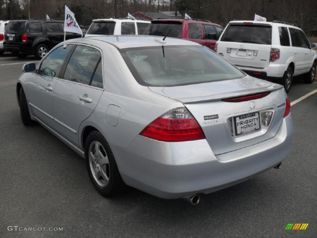 2007 Accord Hybrid Sedan - Silver Frost Metallic / Gray photo #2