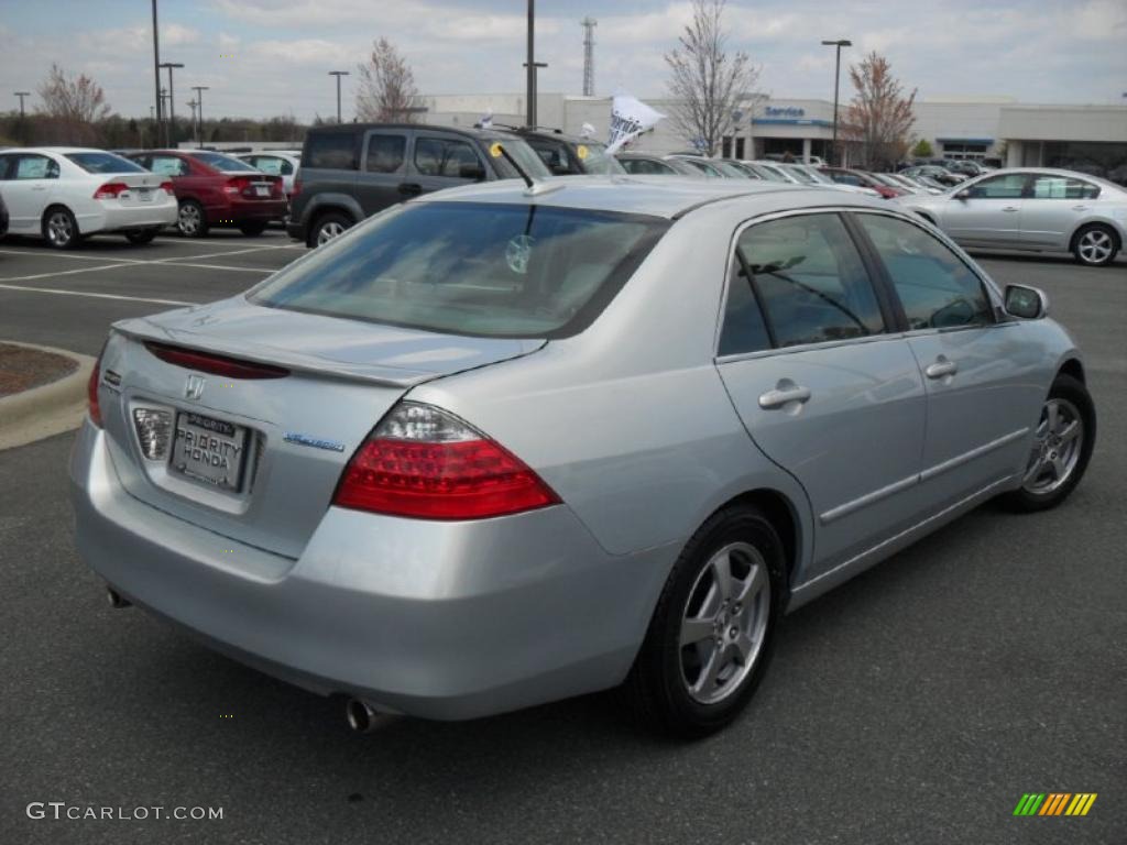 2007 Accord Hybrid Sedan - Silver Frost Metallic / Gray photo #4