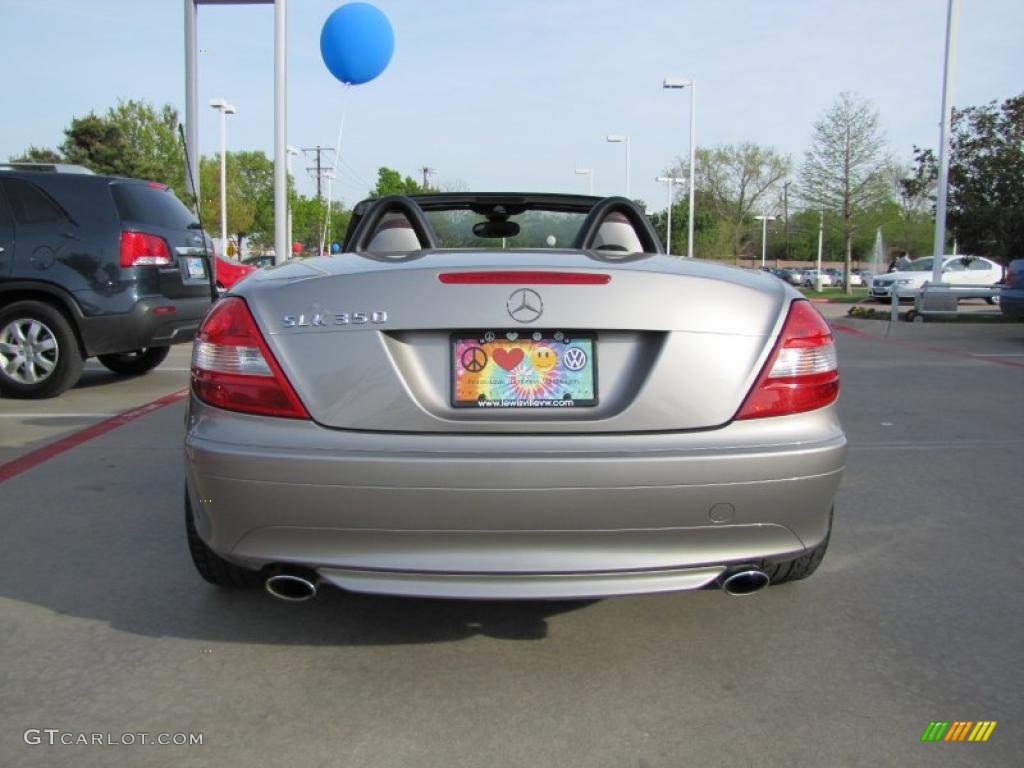 2005 SLK 350 Roadster - Pewter Silver Metallic / Brown photo #4