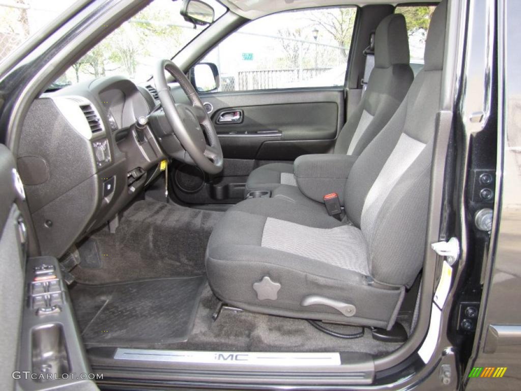 Ebony Interior 2009 GMC Canyon SLE Crew Cab Photo #47449363