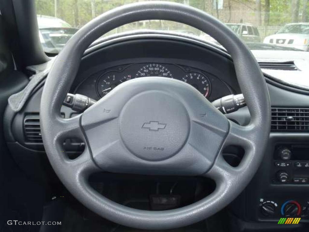 2003 Chevrolet Cavalier LS Sedan Graphite Gray Steering Wheel Photo #47449969