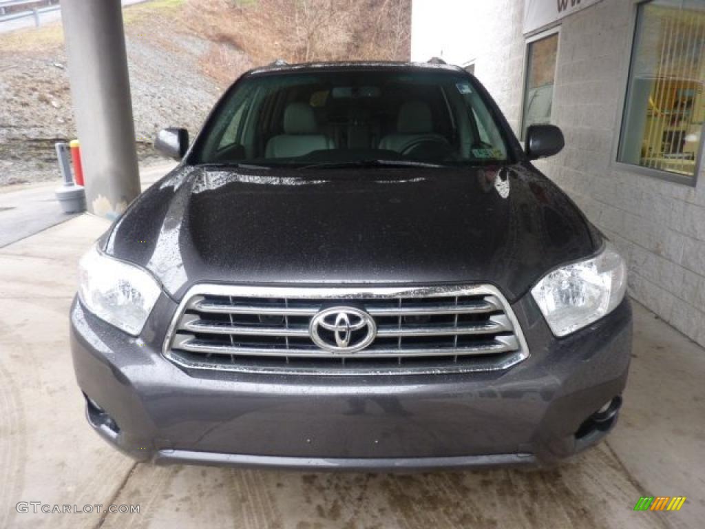 2008 Highlander Limited 4WD - Magnetic Gray Metallic / Ash Gray photo #6