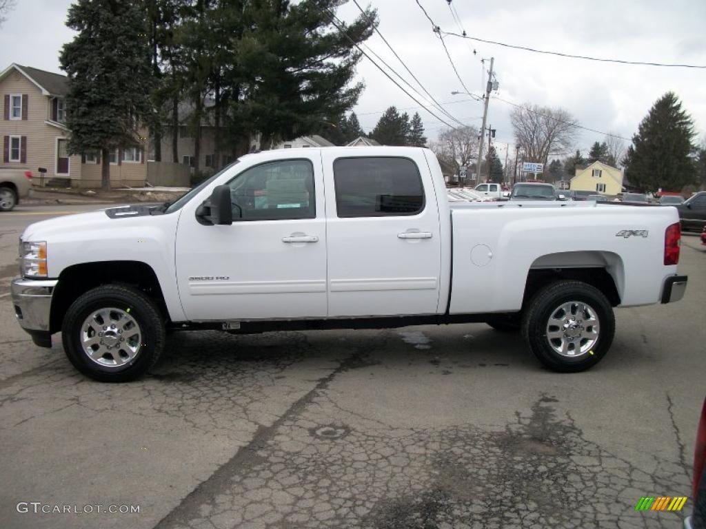 Summit White 2011 Chevrolet Silverado 3500HD LTZ Crew Cab 4x4 Exterior Photo #47450362