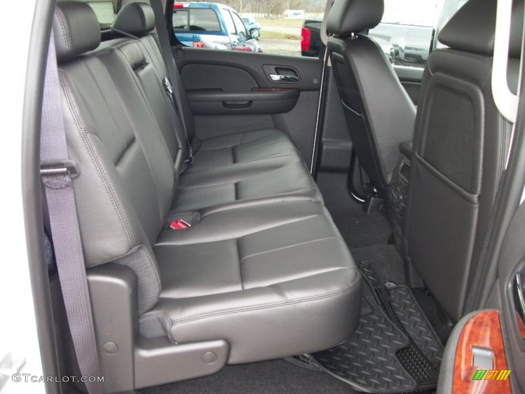 Ebony Interior 2011 Chevrolet Silverado 3500HD LTZ Crew Cab 4x4 Photo #47450632