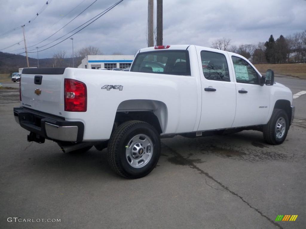 Summit White 2011 Chevrolet Silverado 2500HD LS Crew Cab 4x4 Exterior Photo #47451145