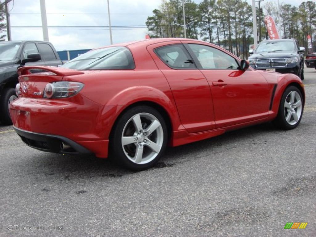 2004 RX-8  - Velocity Red Mica / Black photo #5