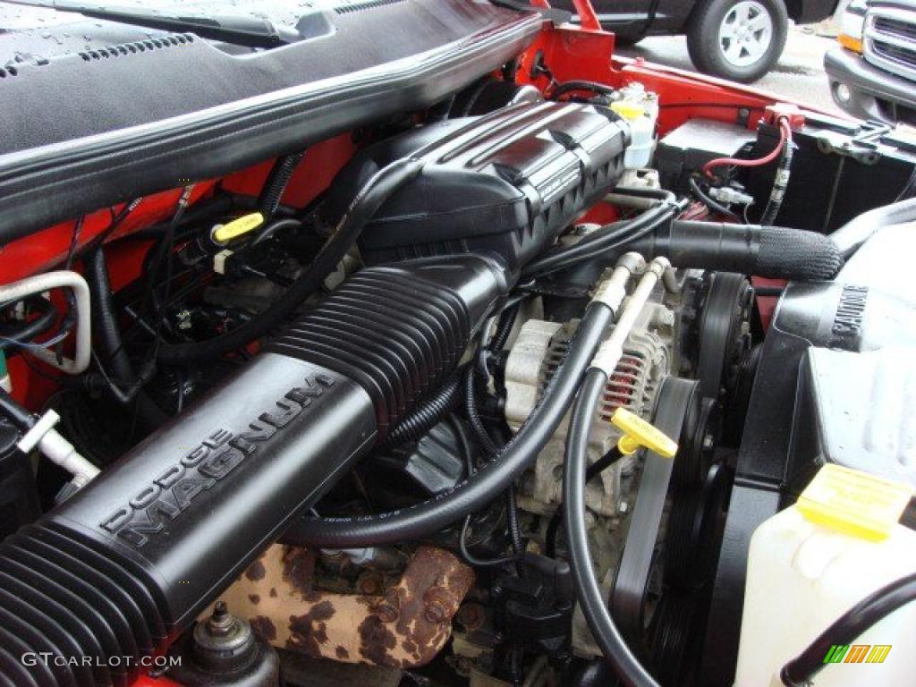 2001 Dodge Ram 1500 SLT Regular Cab 4x4 Engine Photos