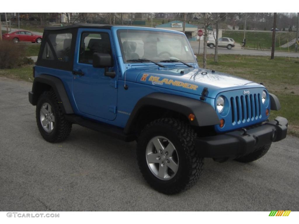 2010 Wrangler Sport Islander Edition 4x4 - Surf Blue Pearl / Dark Slate Gray/Blue photo #1