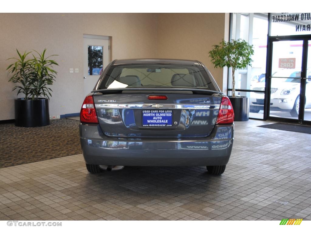 2007 Malibu LS Sedan - Dark Gray Metallic / Titanium Gray photo #8