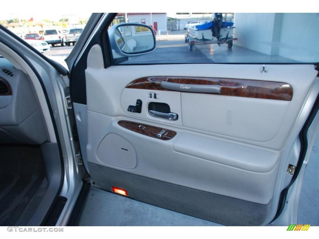 1998 Lincoln Town Car Cartier Light Graphite Door Panel Photo #47455633