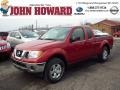 Red Brick 2011 Nissan Frontier SV V6 King Cab 4x4