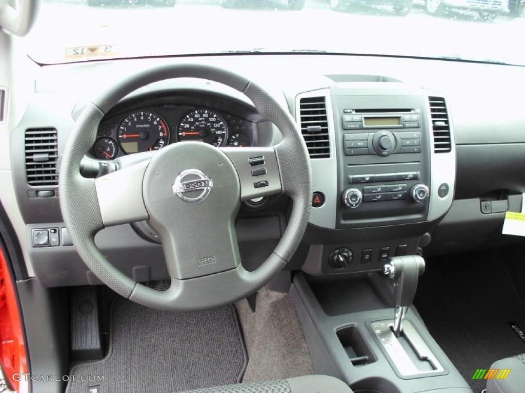 Graphite Interior 2011 Nissan Frontier SV V6 King Cab 4x4 Photo #47456653