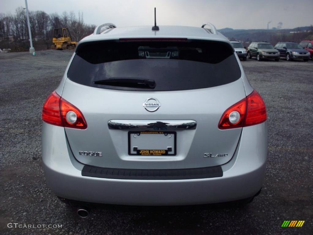2011 Rogue SL AWD - Silver Ice Metallic / Black photo #8