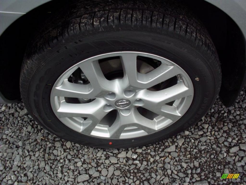 2011 Rogue SL AWD - Silver Ice Metallic / Black photo #12