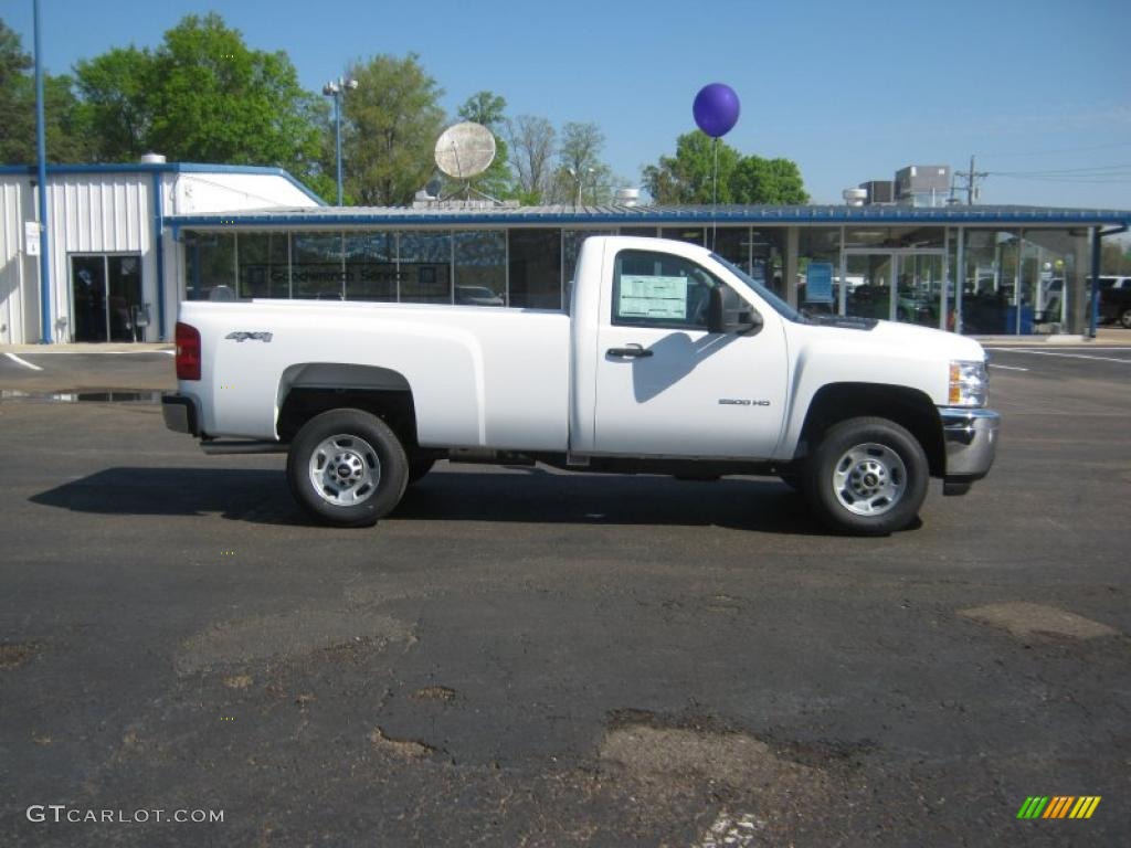 Summit White 2011 Chevrolet Silverado 2500HD Regular Cab 4x4 Exterior Photo #47457217