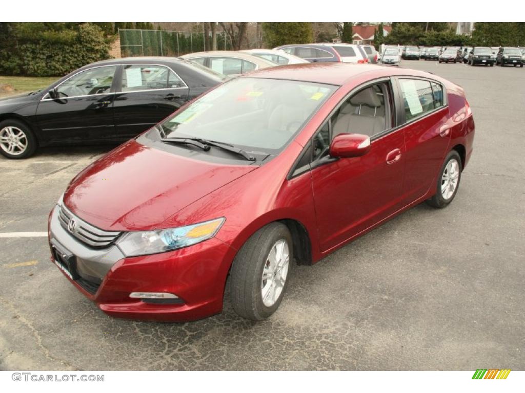 2010 Insight Hybrid EX Navigation - Tango Red Pearl / Gray photo #1