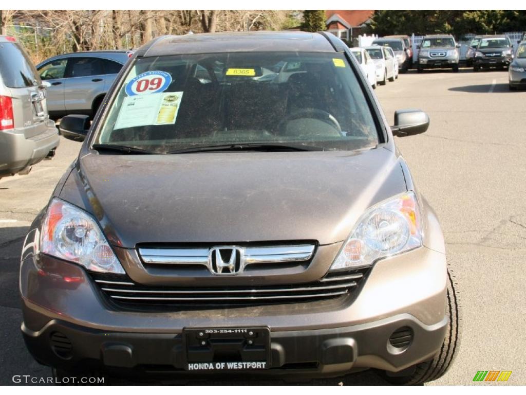 2009 CR-V EX 4WD - Urban Titanium Metallic / Black photo #2