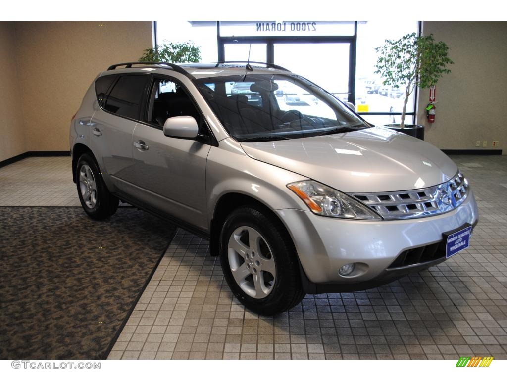 2003 Murano SL AWD - Sheer Silver Metallic / Charcoal photo #13