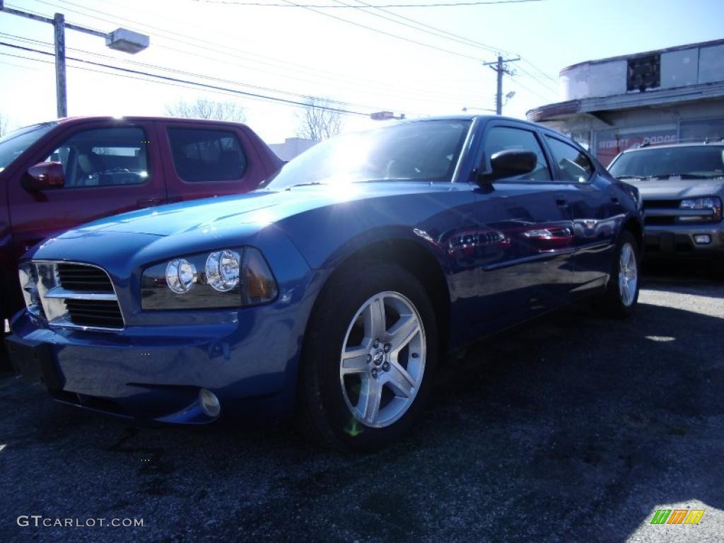 2009 Charger SXT - Deep Water Blue Pearl / Dark Slate Gray photo #1