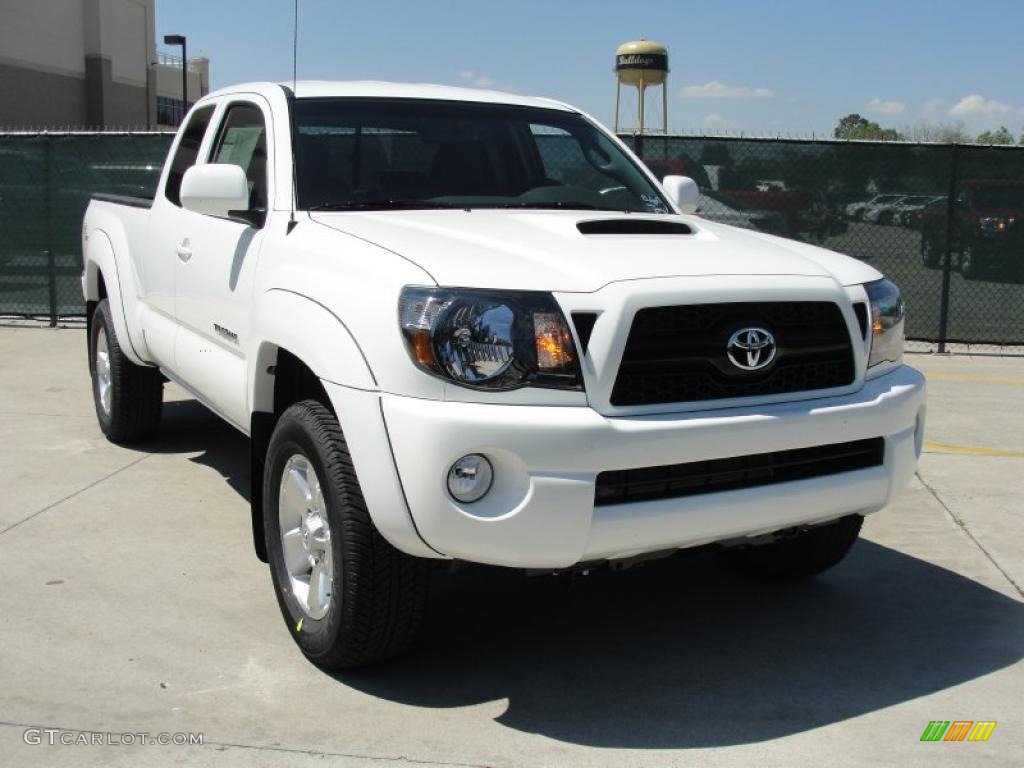 Super White Toyota Tacoma