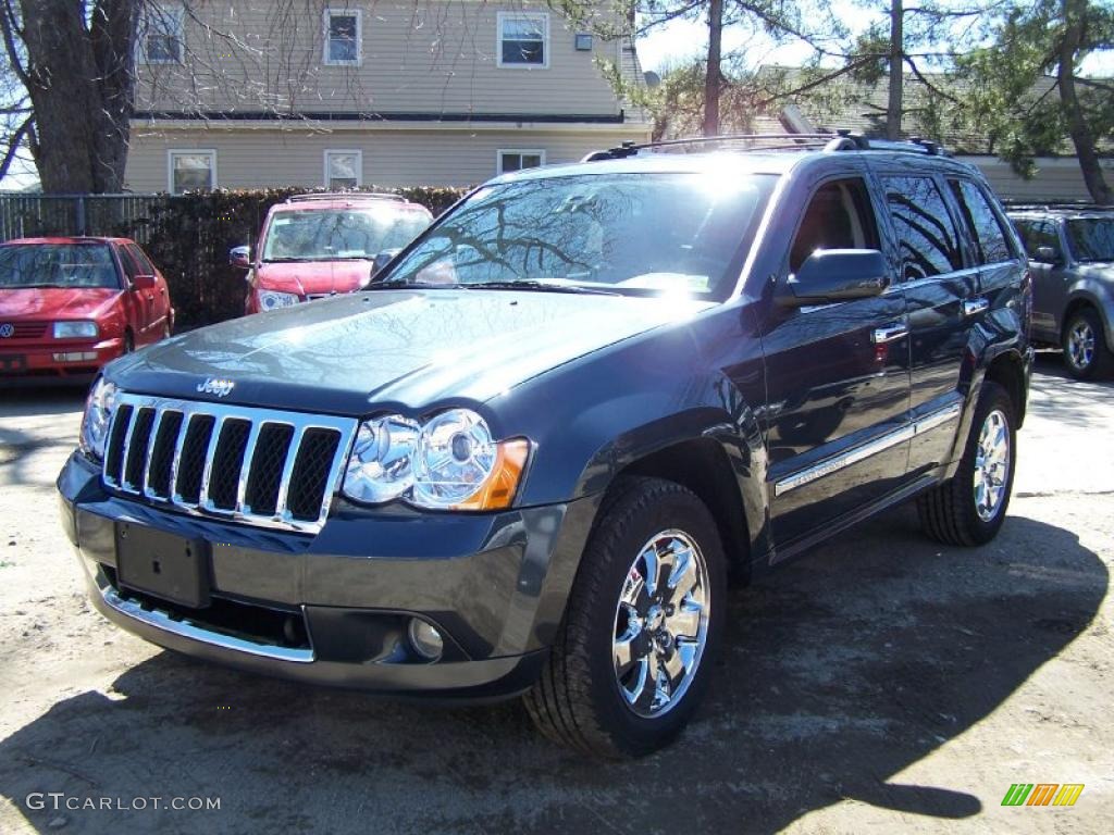 2008 Grand Cherokee Overland 4x4 - Steel Blue Metallic / Saddle Brown/Dark Slate Gray photo #1