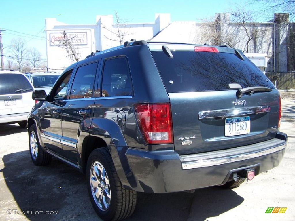 2008 Grand Cherokee Overland 4x4 - Steel Blue Metallic / Saddle Brown/Dark Slate Gray photo #3